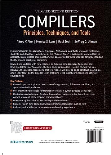 COMPILERS: PRINCIPLES, TECHNIQUES, AND TOOLS, UPDATED 2E, 1/E by Alfred V. Aho