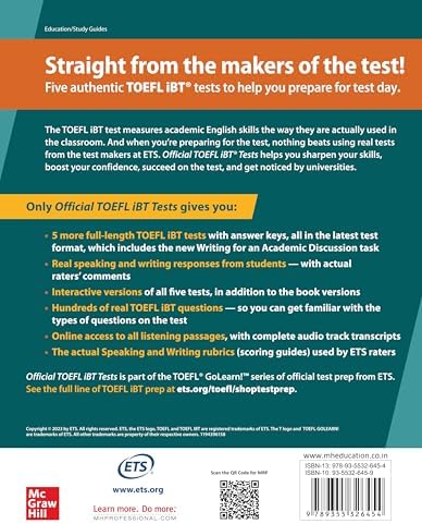Official Toefl Ibt Tests Volume 1 by ETS