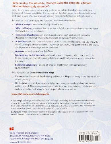 Absolute Ultimate Guide to Lehninger Principles of Biochemistry (Study Guide and Solutions Manual) by David L. Nelson
