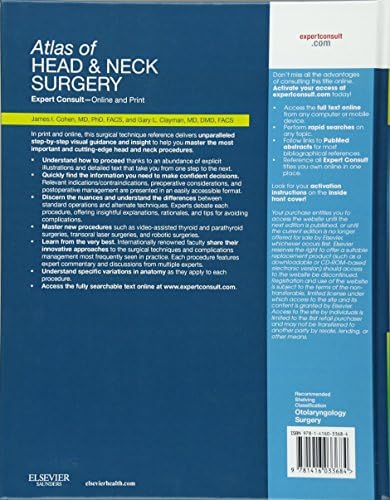 Atlas of Head and Neck Surgery: Expert Consult - Online and Print by James I. Cohen