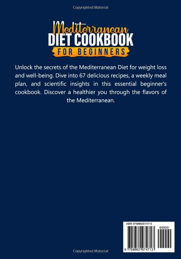 Mediterranean Diet Cookbook for Beginners: Unique Healthy Delicious Recipes With Photos for Weight Loss by Sophia Savory