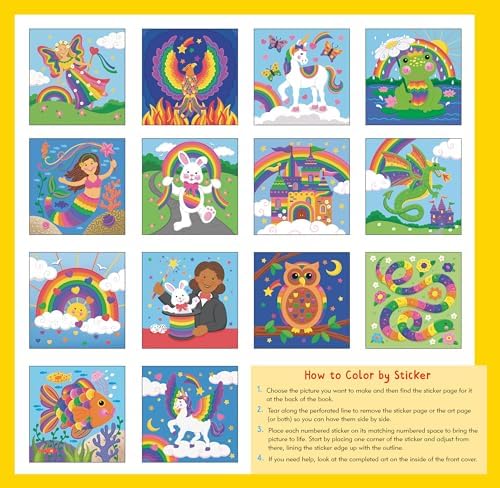 My First Color-By-Sticker Book - Rainbow Magic by Peter Pauper Press