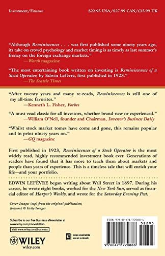 Reminiscences of a Stock Operator by Edwin Lefèvre