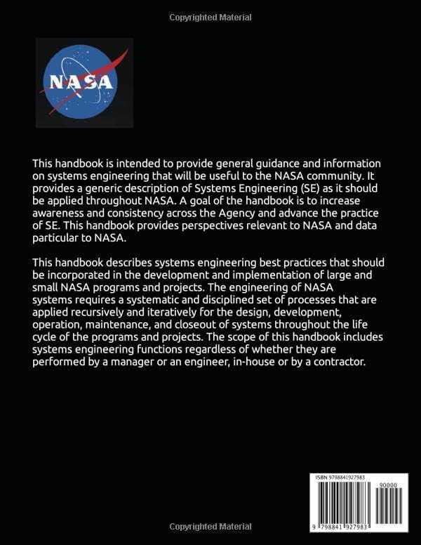 NASA Systems Engineering Handbook - Full COLOR Paperback: UPDATED January 27, 2020 R2 - Most Recent Version by National Aeronautics and Space Administration