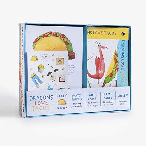 Dragons Love Tacos Party-in-a-Box: Includes Fold-Out Game, Banner, and 20 Sticker Sheets by Adam Rubin