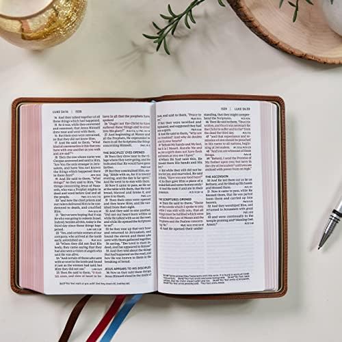NKJV, End-of-Verse Reference Bible, Personal Size Large Print, Premium Goatskin Leather, Brown, Premier Collection, Red Letter, Comfort Print: Holy Bible, New King James Version by Thomas Nelson