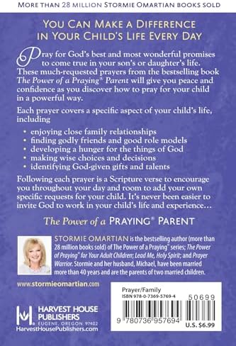 The Power of a Praying Parent Book of Prayers by Stormie Omartian