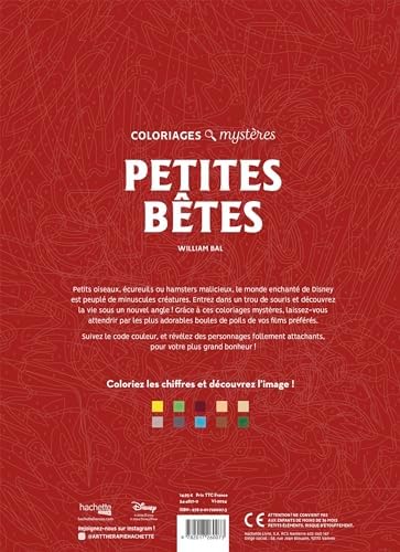 Coloriages mystères Disney - Petites bêtes by William Bal