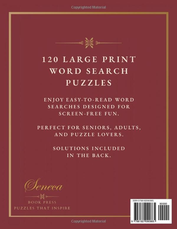 Women of the Bible Word Search for Seniors: 120 Large Print Puzzles Featuring Faithful Women, Mothers & Matriarchs, Queens & Leaders, Women Who ... Print Word Search Collection for Seniors) by Seneca Book Press
