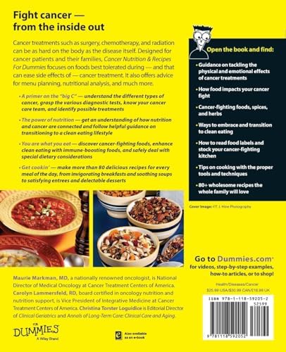 Cancer Nutrition and Recipes For Dummies by Maurie Markman
