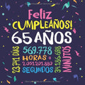 Feliz Cumpleaños - 65 Años: Un libro de visitas para fiesta de 65 cumpleaños – Decoración y regalos originales para hombres y mujeres - 65 años - ... y fotos de los invitados (Spanish Edition) by BetterNotes Cumpleaños