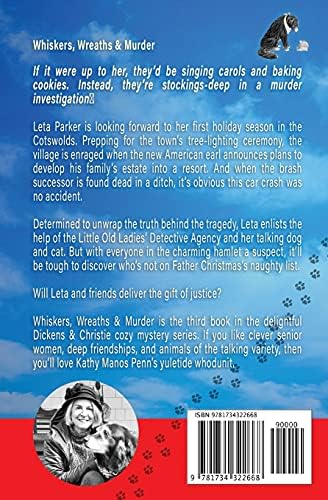 Whiskers, Wreaths & Murder (A Dickens & Christie Mystery) by Kathy Manos Penn