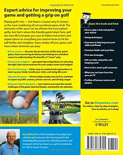 Golf For Dummies by Gary McCord