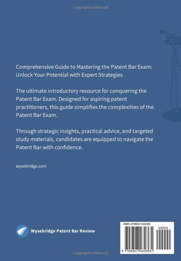 The USPTO Patent Bar Exam: Ultimate Study Guide, Test Prep, and Exam Strategy Overview: 2025 Edition by Bryan Doreian
