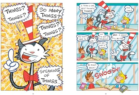 Dr. Seuss Graphic Novel: Thing One and Thing Two Have Homework to Do: A Cat in the Hat Story by Art Baltazar