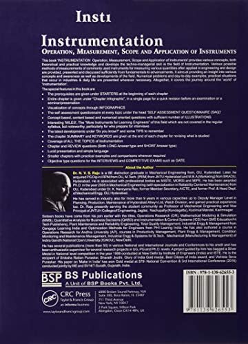 Instrumentation: Operation, Measurement, Scope and Application of Instruments by N.V.S. Raju