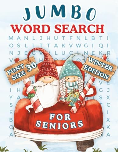 Jumbo Word Search for Seniors, Winter Edition: Extra Large Print Puzzles for Gentle Relaxation, Stress Relief, and Calm Focus on Cozy Winter Nights by Nia Brainy