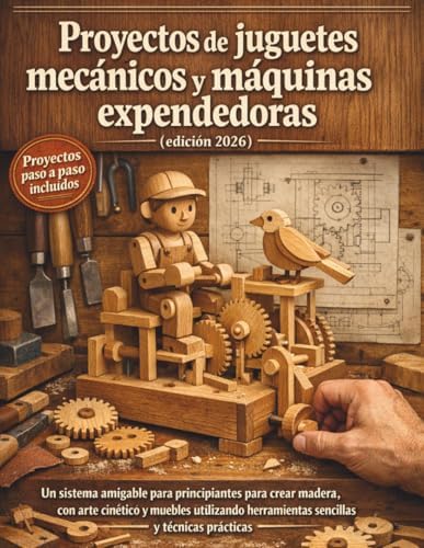 Proyectos de juguetes mecánicos y máquinas expendedoras (edición 2026): Un sistema amigable para principiantes para crear madera, con arte cinético y ... y técnicas prácticas (Spanish Edition) by Craft Logan