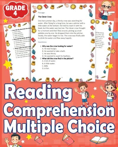 Reading Comprehension Multiple Choice Grade 4: Boost Skills with Engaging Passages, Fun Practice Questions, and Key Strategies for Success by Cristine Danita