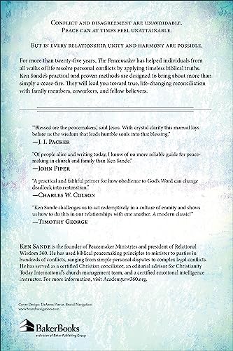 The Peacemaker: A Biblical Guide to Resolving Personal Conflict | Marriage Help for Couples | Improve Family Relationships and Communication | Christian Principles for Peace by Ken Sande