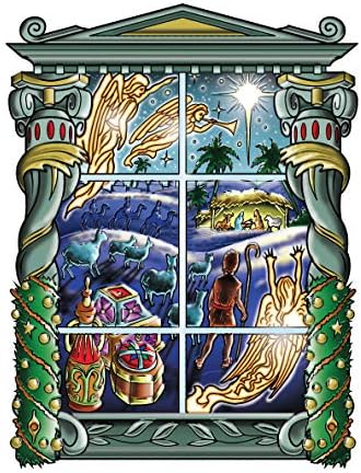 Creative Haven Vintage Christmas Windows Coloring Book (Adult Coloring Books: Christmas) by David Bodo
