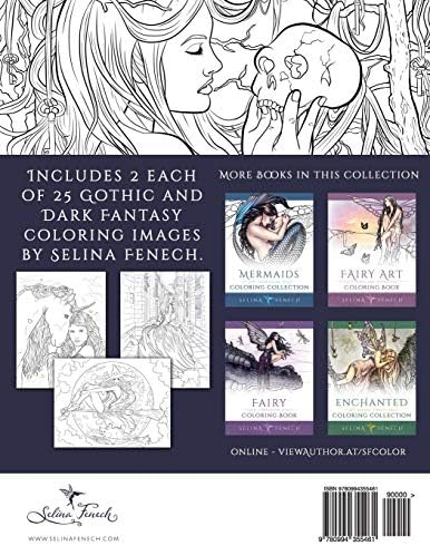 Gothic - Dark Fantasy Coloring Book (Fantasy Coloring by Selina) by Selina Fenech