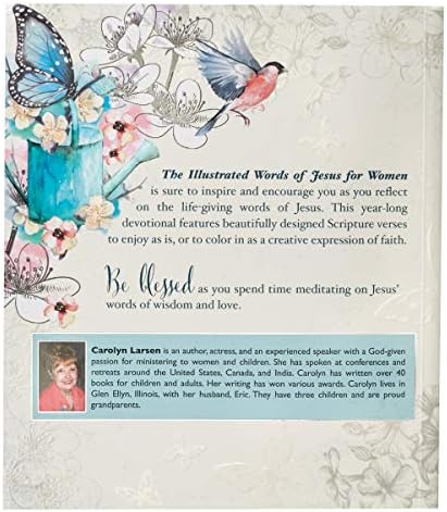 The Illustrated Words of Jesus for Women Daily Devotional - 366 Days of Calming Coloring and Meaningful Meditation on the Words of Jesus by Carolyn Larsen