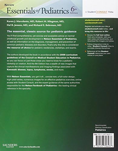 Nelson Essentials of Pediatrics: With STUDENT CONSULT Online Access by Karen Marcdante MD