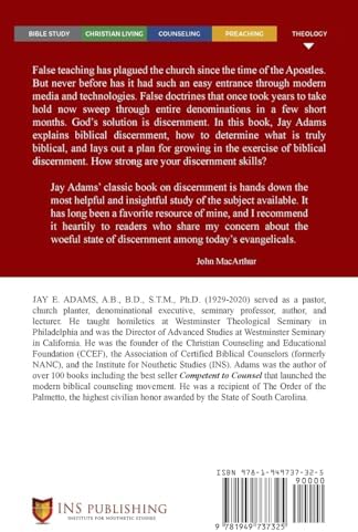 A Call for Discernment by Jay E Adams