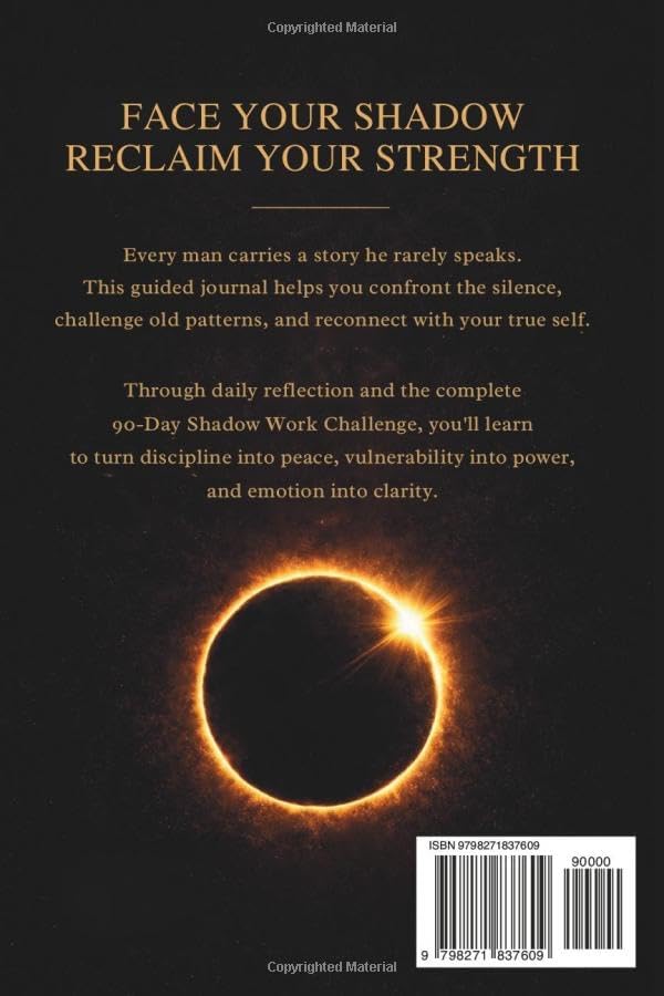 Shadow Work Journal for Men: A 90-Day Journey to Strength, Discipline & Emotional Clarity by Evan Porter