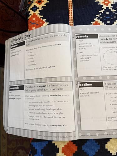 A Word a Day, Grades 4-8 by Evan-moor Educational Publishing