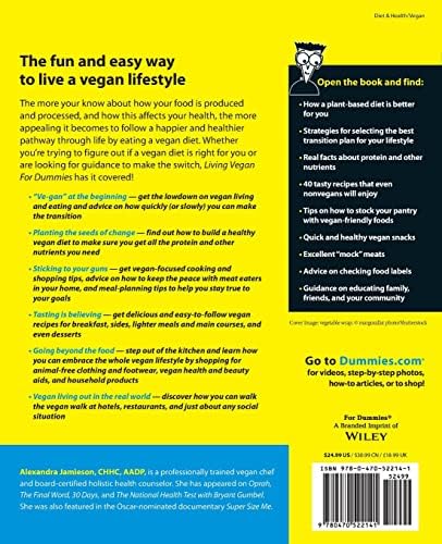 Living Vegan For Dummies (For Dummies Series) by Alexandra Jamieson