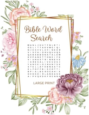 Big Bible Word Search Books for Adults Seniors, and Teens - Large Print:: Words Puzzles for Seniors with 630 Unique Words to Find | 8.5x11 inches, 35 Pages by Newham Publishing