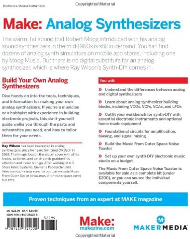 Make: Analog Synthesizers: Make Electronic Sounds the Synth-DIY Way by Ray Wilson