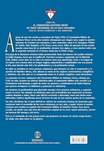 Comentario Bíblico Matthew Henry: Obra completa sin abreviar - 13 tomos en 1 (Spanish Edition) by Matthew Henry