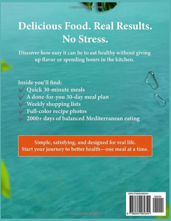 The Ultimate Mediterranean Diet Cookbook for Beginners: 2000+ Days of Super Easy 30-Minute Recipes with a 30-Day Meal Plan & Shopping List to Improve Your Well-Being and Maintain a Healthy Weight by THOMAS O.HARVEY