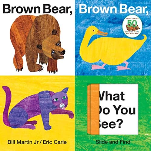 Brown Bear, Brown Bear, What Do You See? Slide and Find (Brown Bear and Friends): An interactive board book edition of the classic Eric Carle picture book by Bill Martin Jr.