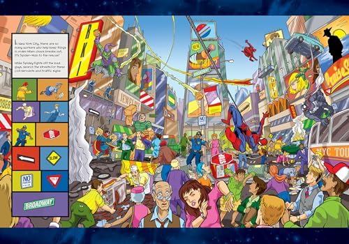 Marvel Spider-man, Avengers, Guardians, and More! - Heroes and Villains Look and Find Activity Book with Stickers - PI Kids by Pi Kids