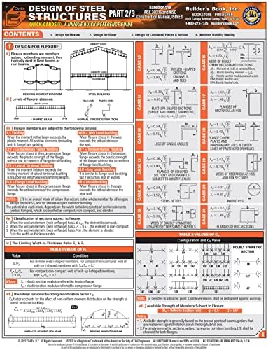 Design of Steel Structures Quick-Card Part 2/3 based on AISC 360-16 and AISC Construction Manual 15th Ed. by CivilEN LLC