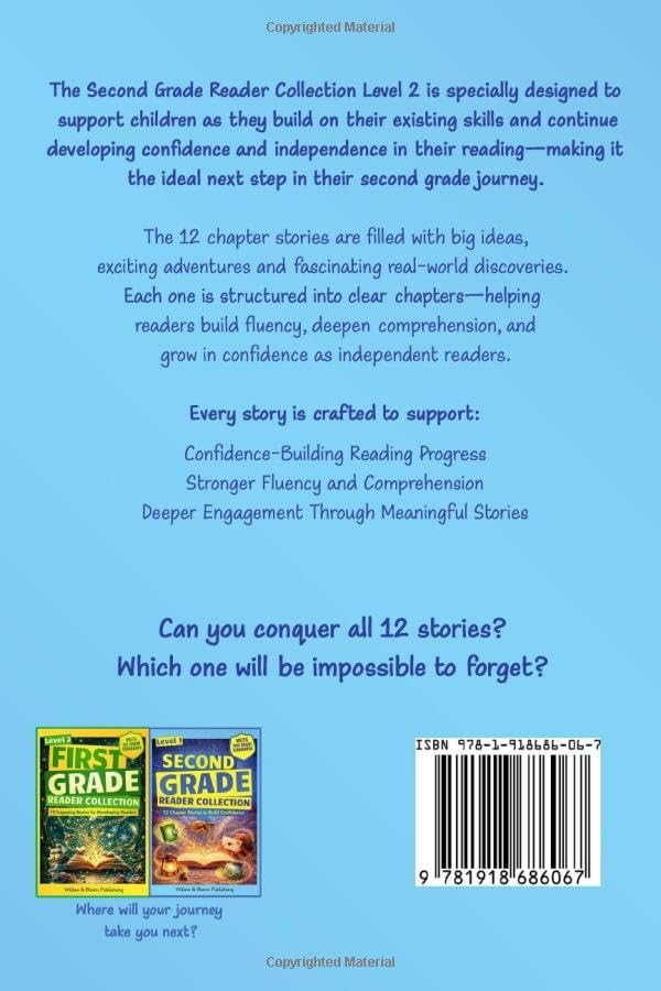 Second Grade Reader Collection: Level 2: 12 Short Fiction and Nonfiction Chapter Stories for Strengthening Reading Skills and Growing Independence by Rebecca Whitlock