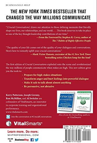 Crucial Conversations Tools for Talking When Stakes Are High, Second Edition by Kerry Patterson