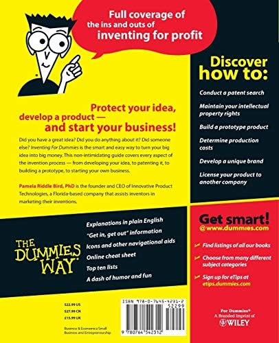 Inventing For Dummies by Pamela Riddle Bird