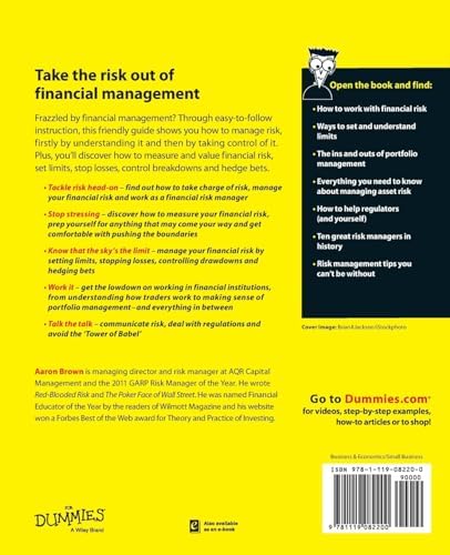 Financial Risk Management For Dummies by Aaron Brown