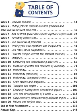 7th Grade Common Core Math: Daily Practice Workbook - Part I: Multiple Choice | 1000+ Practice Questions and Video Explanations | Argo Brothers (Next Generation Learning Standards Aligned (NGSS)) by Argo Brothers