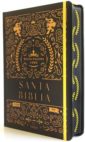Biblia de apuntes RVR 1960 TD, Negro y oro (Edición cantos pintados) / Spanish Journaling Bible RVR 1960 HC Black and Gold (Spanish Edition) by Reina Valera Revisada 1960