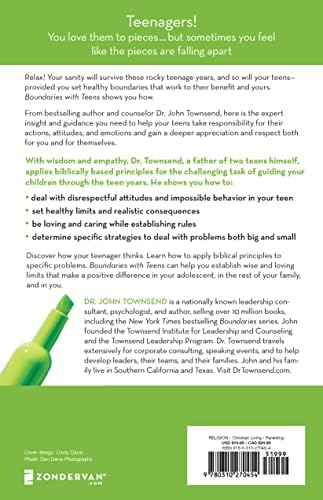 Boundaries with Teens: When to Say Yes, How to Say No by John Townsend