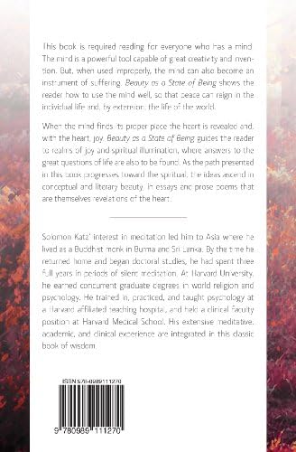 Beauty as a State of Being: Mastering Mind and the Spiritual Path by Dr. Solomon Katz