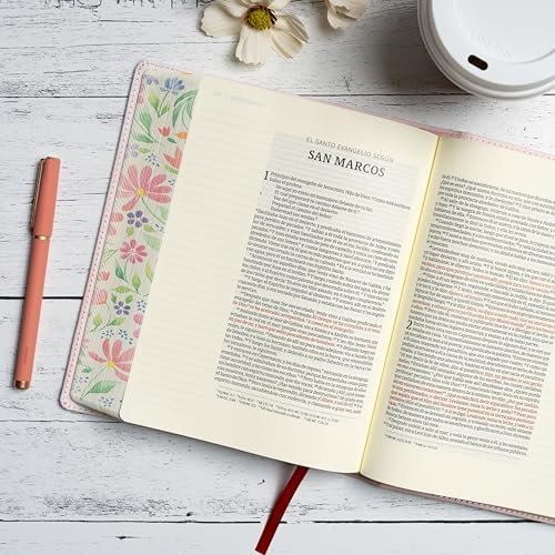 RVR 1960 Biblia de apuntes tamaño personal, floreada, tela impresa / RVR 1960 Personal size Note taking Bible Floral, cloth over boards (Spanish Edition) by B&H Español Editorial Staff