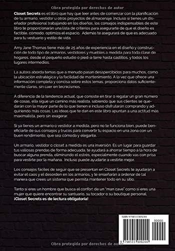 Closet Secrets: Consejos Profesionales para Diseñar tu Armario o Vestidor como un Esperto (Spanish Edition) by Amy Jane Thomas
