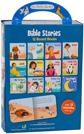 My Little Library: Bible Stories (12 Board Books) by Little Grasshopper Books
